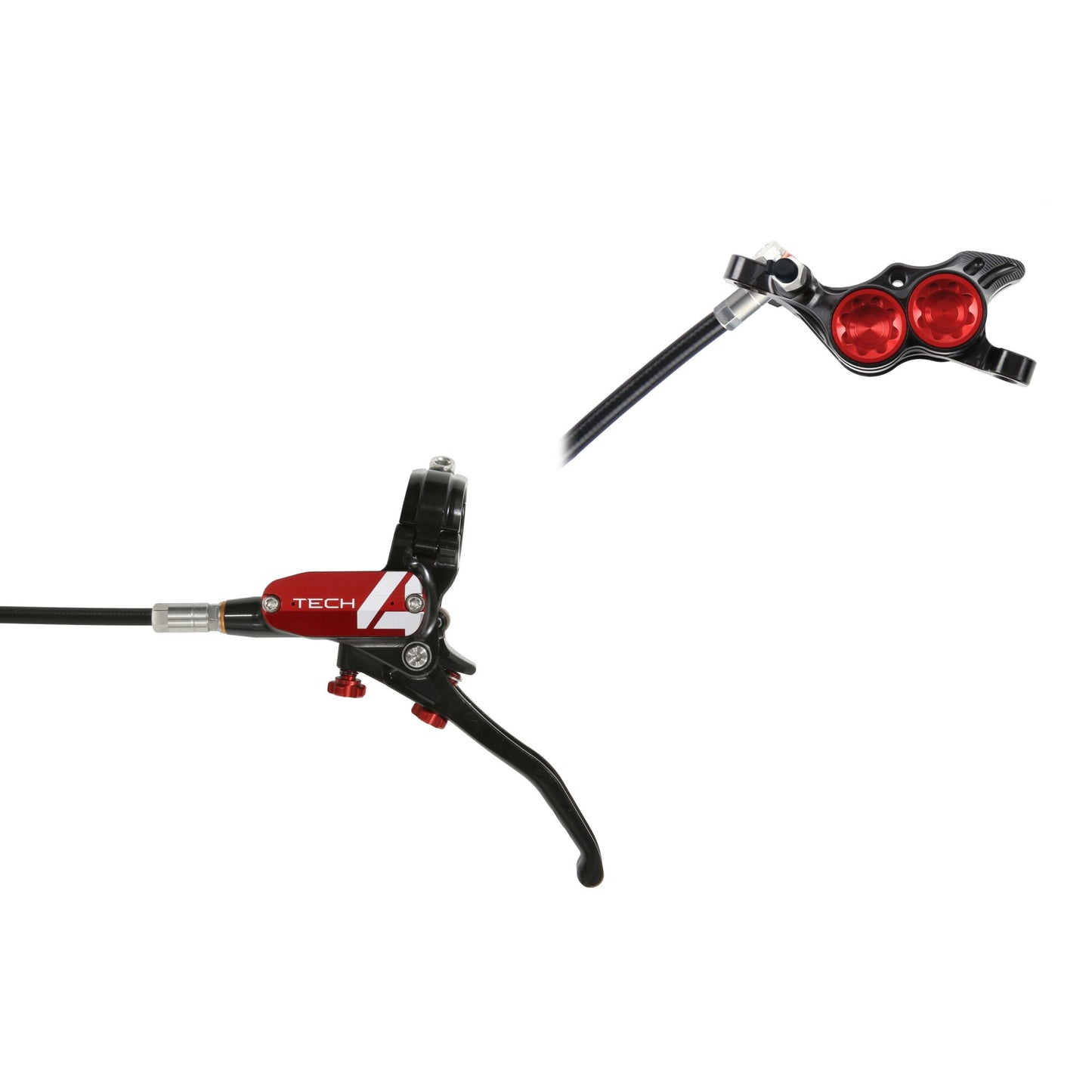 Hope - Frein Tech 4 E4 sans disque Noir/Rouge Main gauche