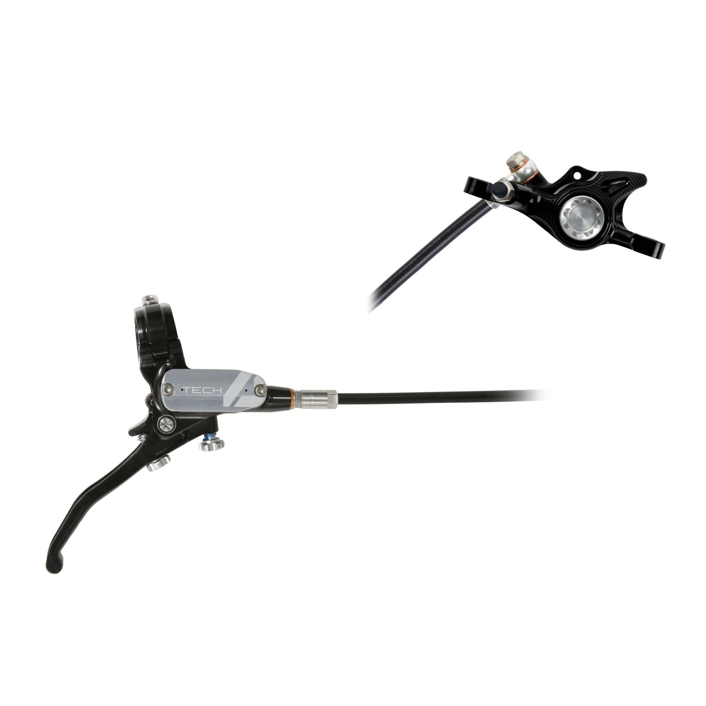 Hope - Frein Tech 4 X2 sans disque Noir/Argent Main droite