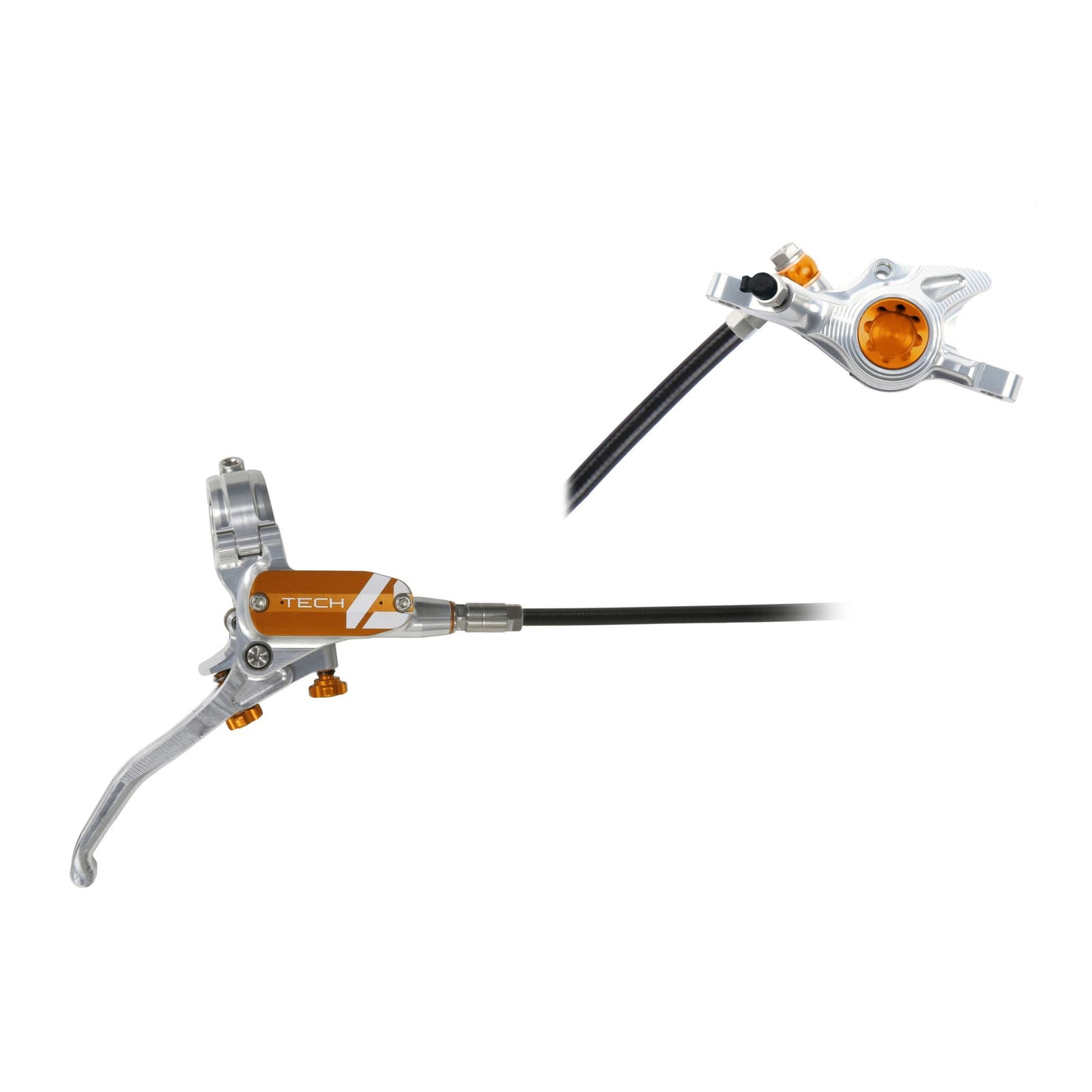 Hope - Frein Tech 4 X2 sans disque Argent/Orange Main droite