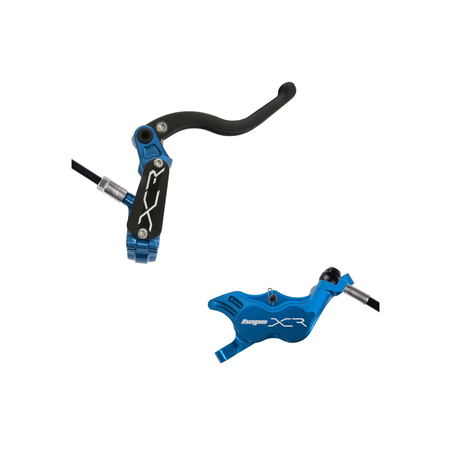 Hope - Frein arrière XCR Pro E4 - sans disque - Bleu - Main droite