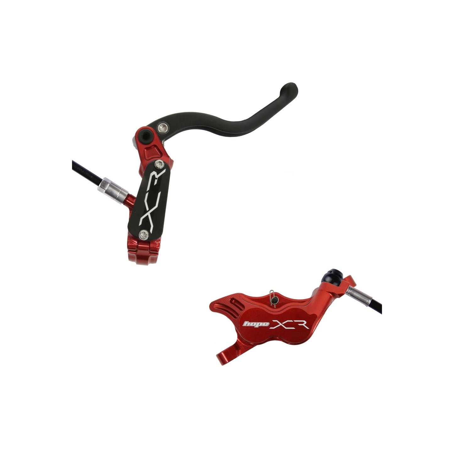 Hope - Frein arrière XCR Pro E4 - sans disque - Rouge - Main droite