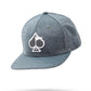 Ash performance spade hat featuring a bold spade logo, designed for golfers seeking style and comfort on the course.