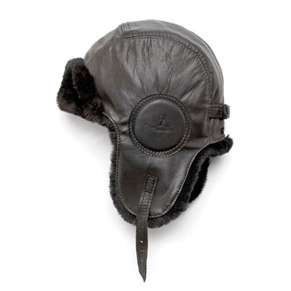 CHAPEAU AVIATEUR AVEC FOURRURE RECYCLÉE