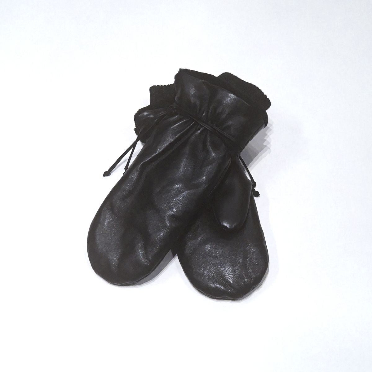 MITAINES EN CUIR - AVEC CORDON