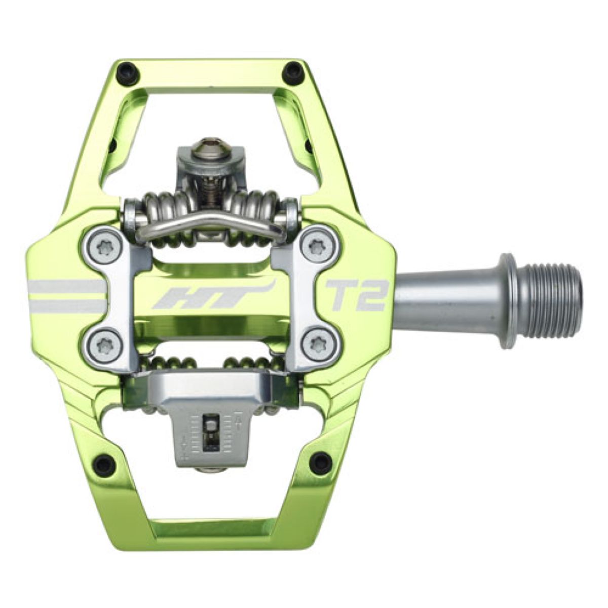 HT pédale automatique Mountain T2 vert pomme