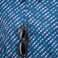 Chromo Blue hanging polo shirt with a stylish design and vibrant color.