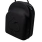 Black Hat Caddie for organizing and storing hats, featuring multiple slots and a sleek design.