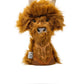 Highland Cow hybrid golf cover with realistic fur, horns, and detailed facial features, designed for golf club protection.