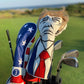 Trump driver cover featuring a patriotic design with bold colors and a prominent "TRUMP" logo. Ideal for golf enthusiasts.