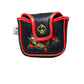 Koi Flow mallet putter cover with vibrant koi fish design, featuring a protective closure for golf clubs.