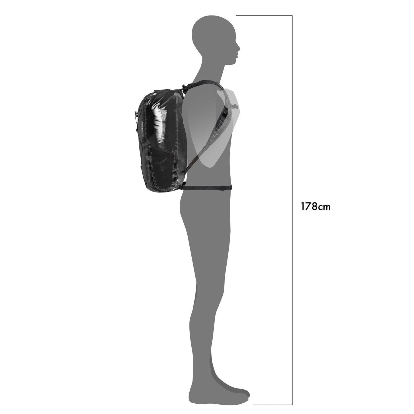 ORTLIEB BACKPACK LIGHT PACK TWO BLACK 25L
