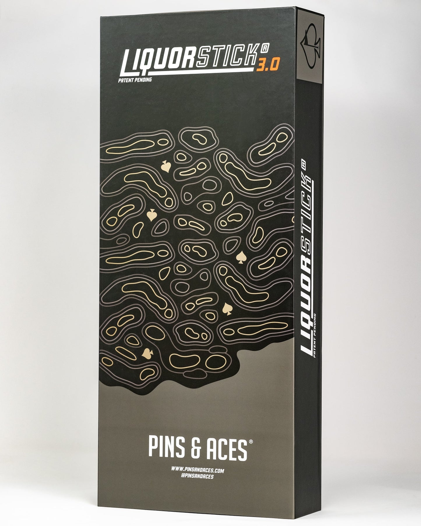 LiquorStick® 3.0 in black, showcasing its sleek design and modern aesthetic.