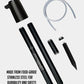 LiquorStick® 3.0 in black, made from food-grade stainless steel, showcasing a sleek design.