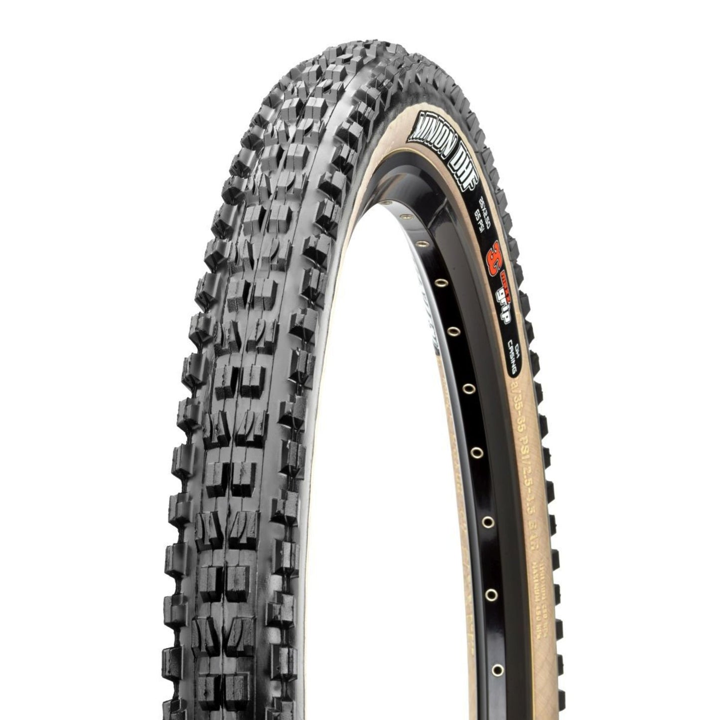 Maxxis Tire Descente DHF 27.5X2.5 F60 3C Maxxgrip DP TR E50 WT