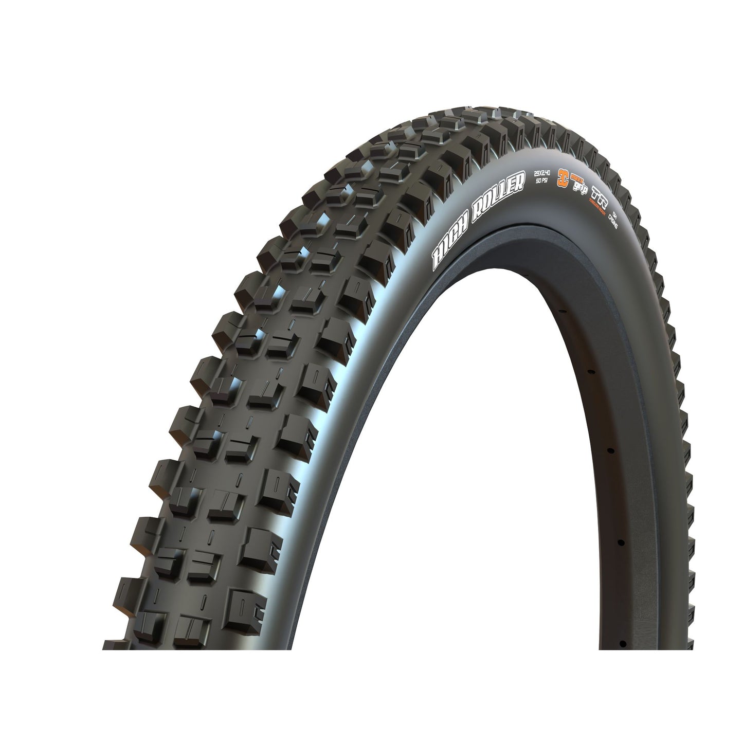 Maxxis Tire Descente High Roller 3 27.5X2.4 F60TPI 3C Maxxgrip DP TR WT