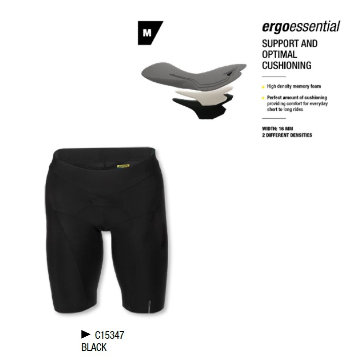 MAVIC APPAREL MEN ESSENTIAL SHORT - BLACK