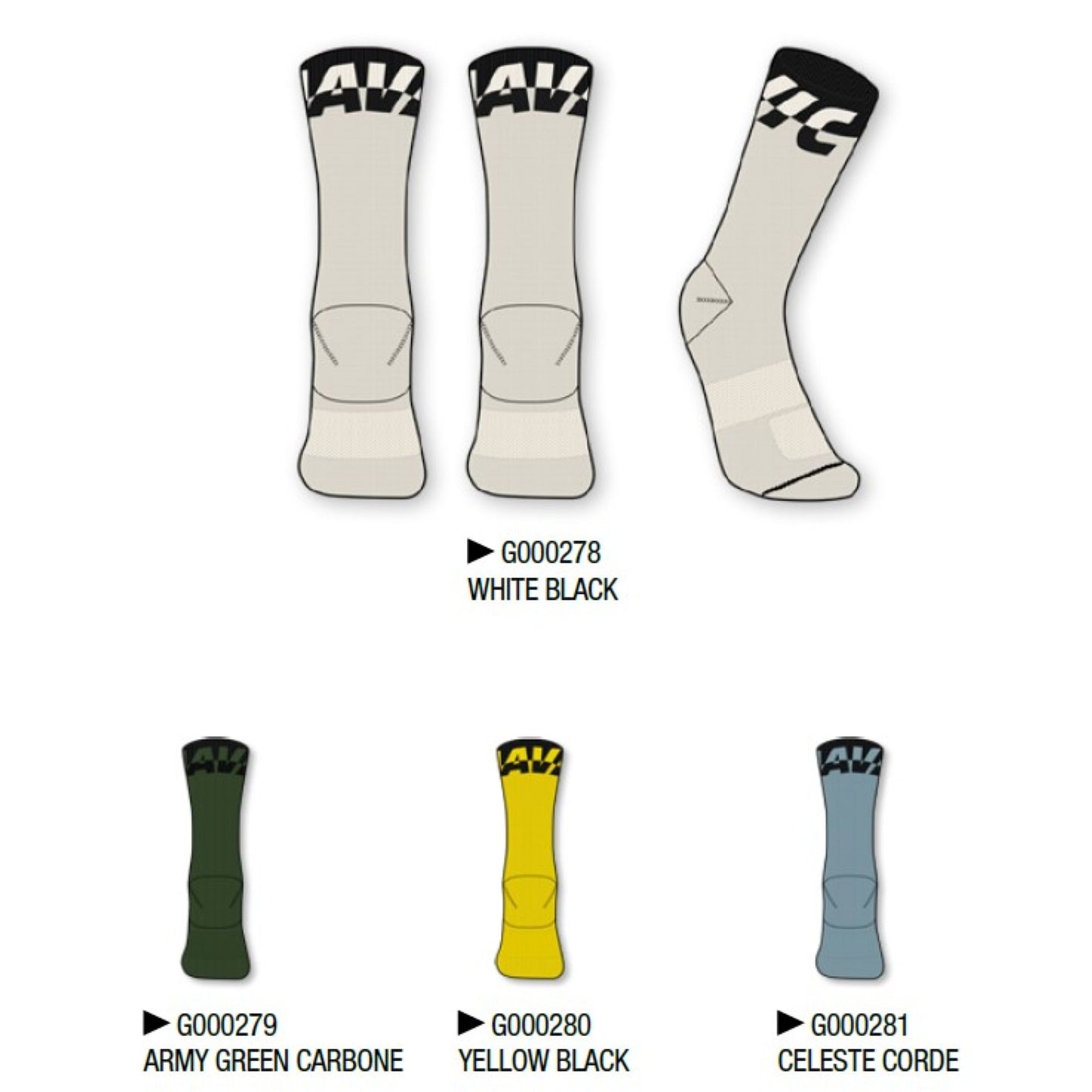 Mavic - chaussettes mi-mollet Ksyrium - Celeste