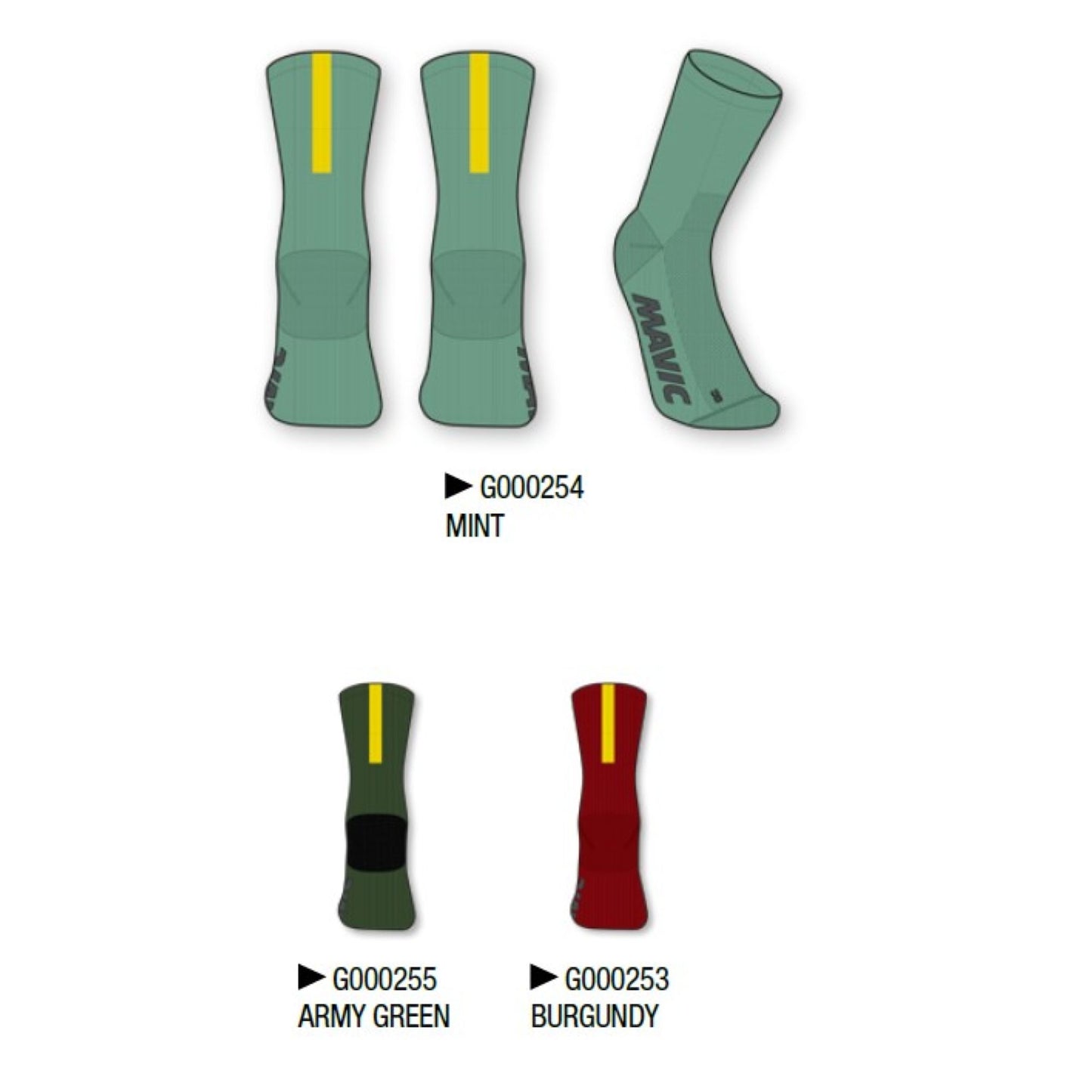 Mavic - chaussettes mi-mollet Essential - Noir