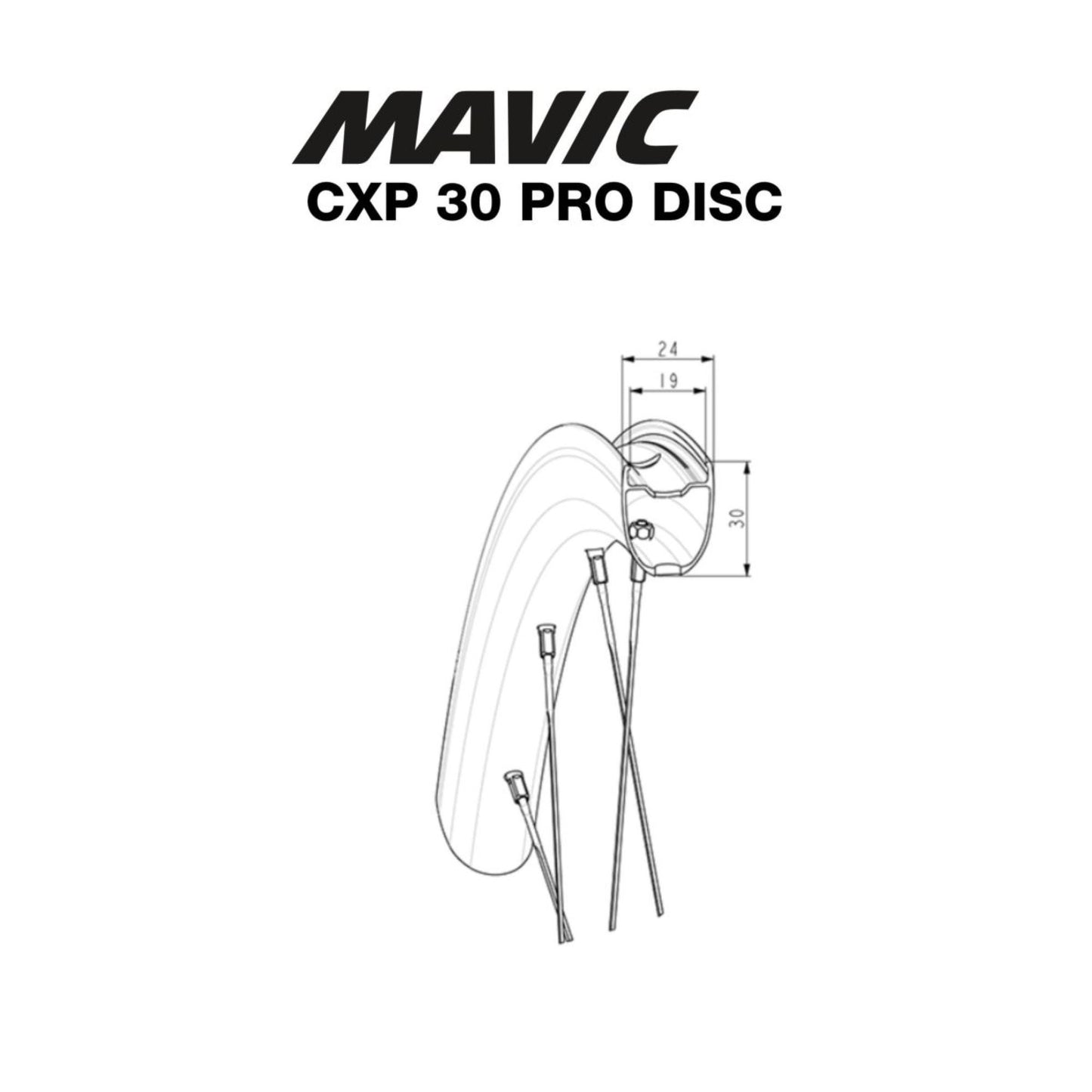 Mavic - Jante CXP Pro 30 Disc