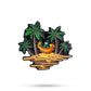 Margaritaville Sleeping Parrot Ball Marker featuring a colorful parrot design, ideal for golf enthusiasts.