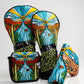 Mojave Mallet Cover in vibrant desert color patterns, designed for protecting golf putters.