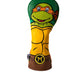 Alt text: "TMNT Michelangelo fairway cover featuring a vibrant green and orange design with a playful turtle motif."