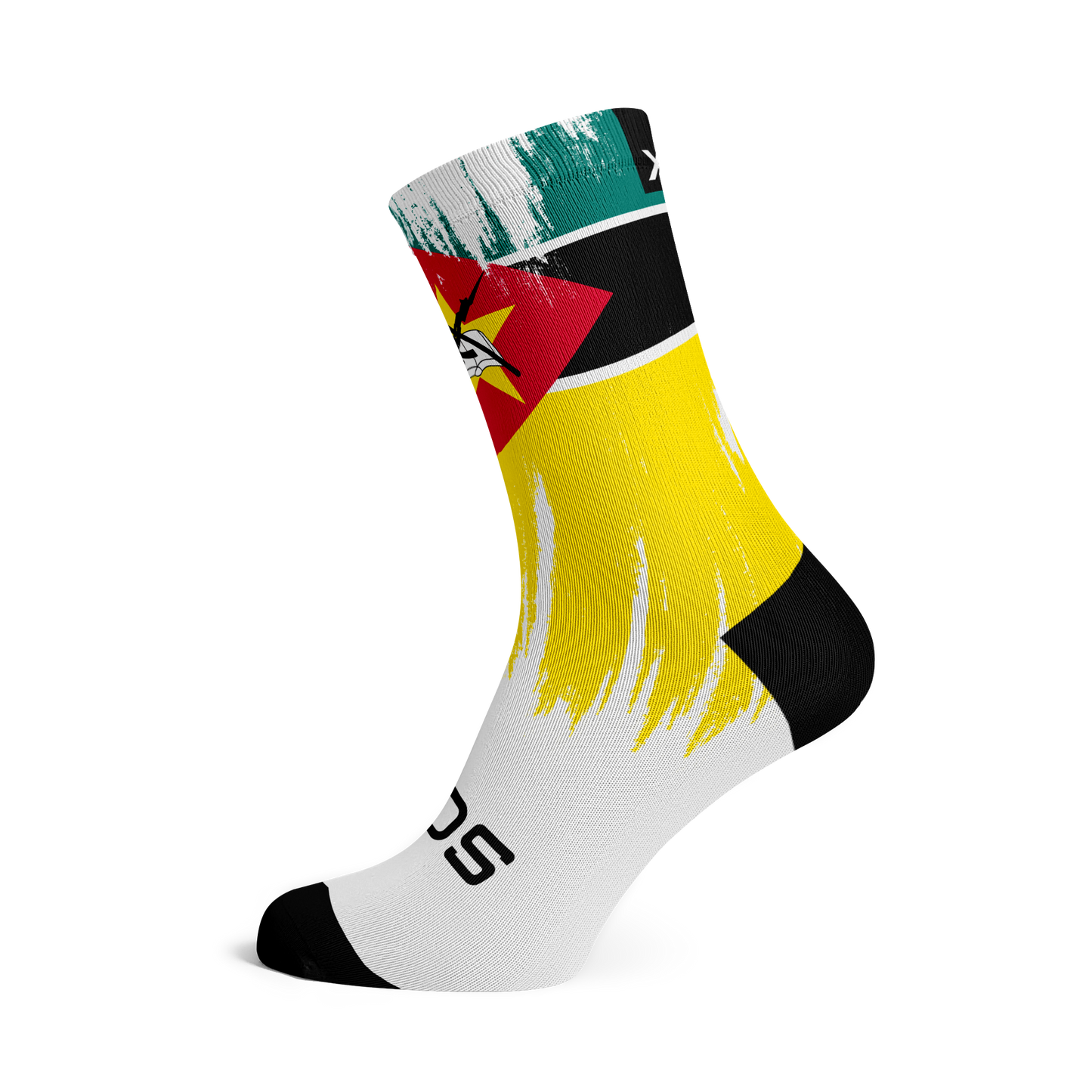 Mozambique Splash Flag Socks