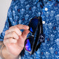 NASA Space Walker Blue Polo Shirt, featuring the NASA logo and a modern design.