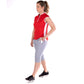 Brianna Sleveless Mock in Red