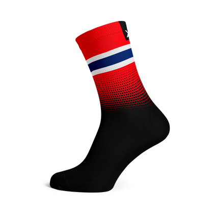 Norway Flag Socks