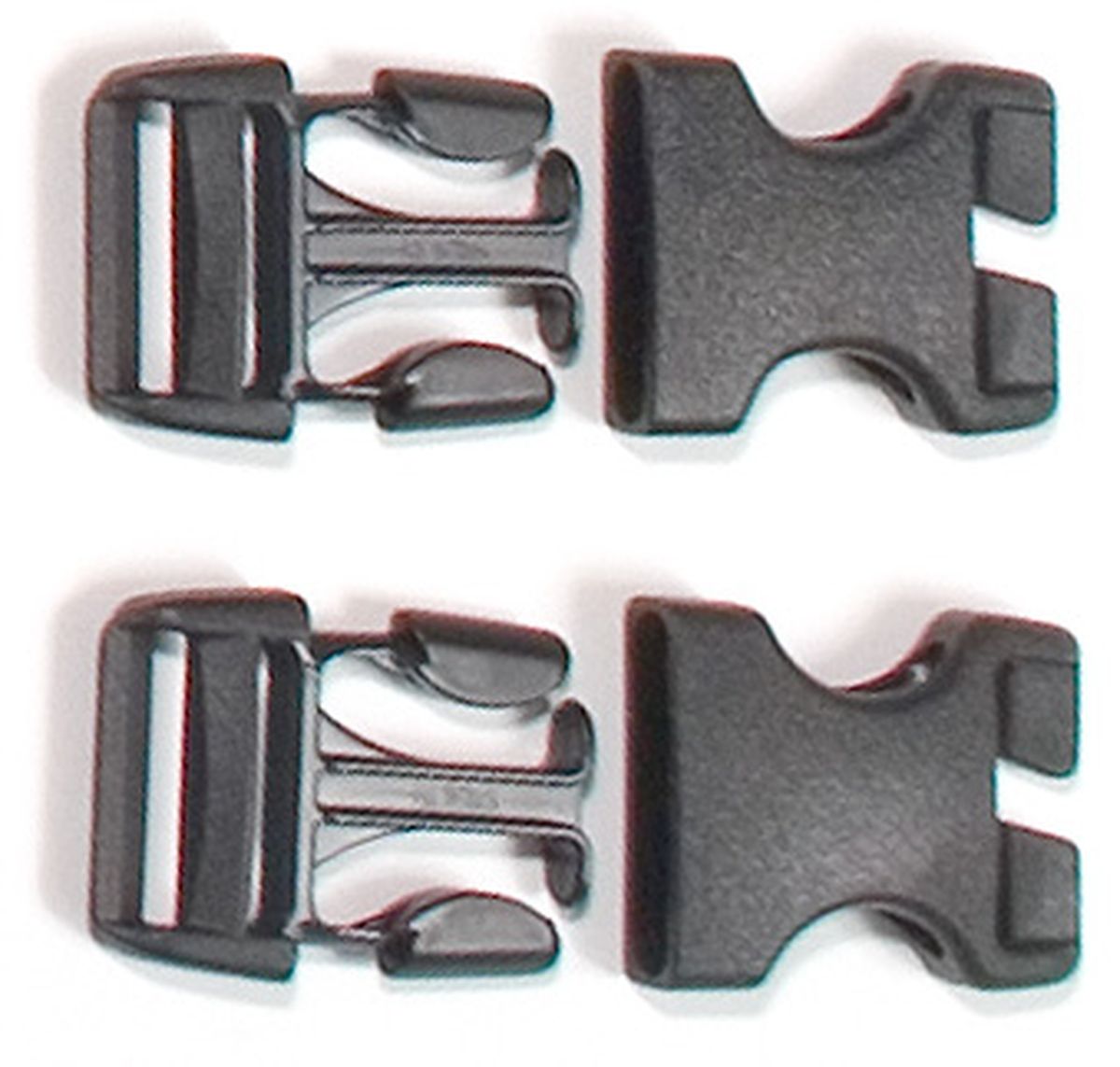 ORTLIEB PART BUCKLE STEALTH MALE/FEMALE 25MM RACK PACKS 2PCS
