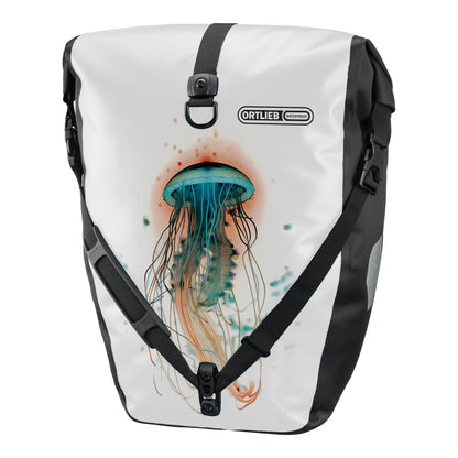 ORTLIEB PANNIER BACK-ROLLER DESIGN JELLYFISH QL2.1 WHITE-BLACK 20L