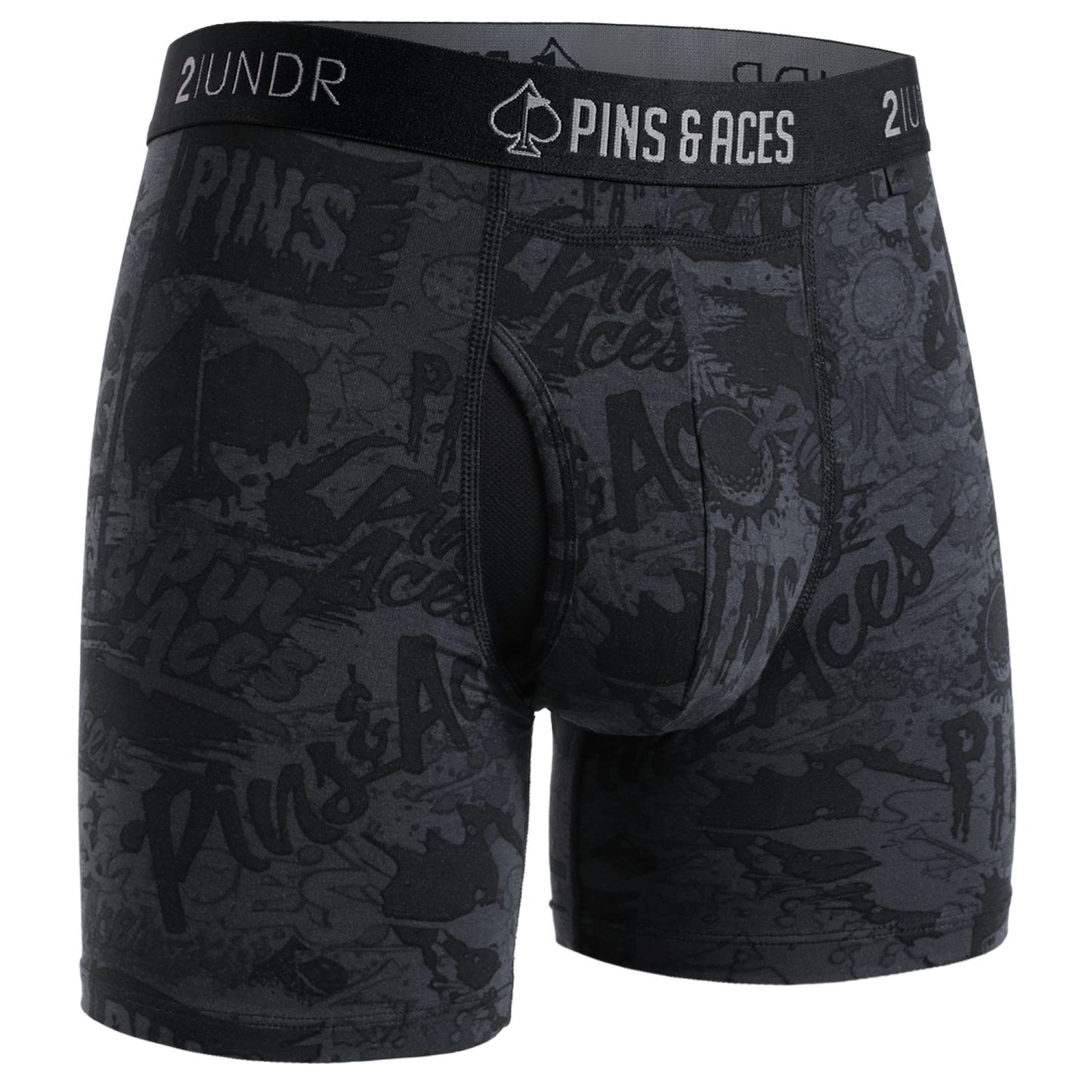 2UNDR x P&A Swing Shift 6'' Box Briefs- Graffiti Splatter