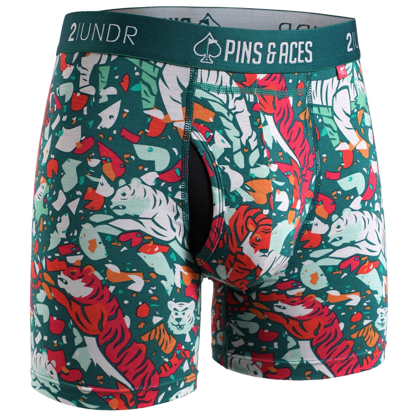 2UNDR x P&A Swing Shift 6'' Box Briefs- Tiger Shatter