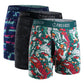 2UNDR x P&A Swing Shift 6'' Box Briefs (3 Pack)- Graffiti Splatter, Tiger Shatter & Palm Drip