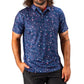 Polo Men- Blue Splatter