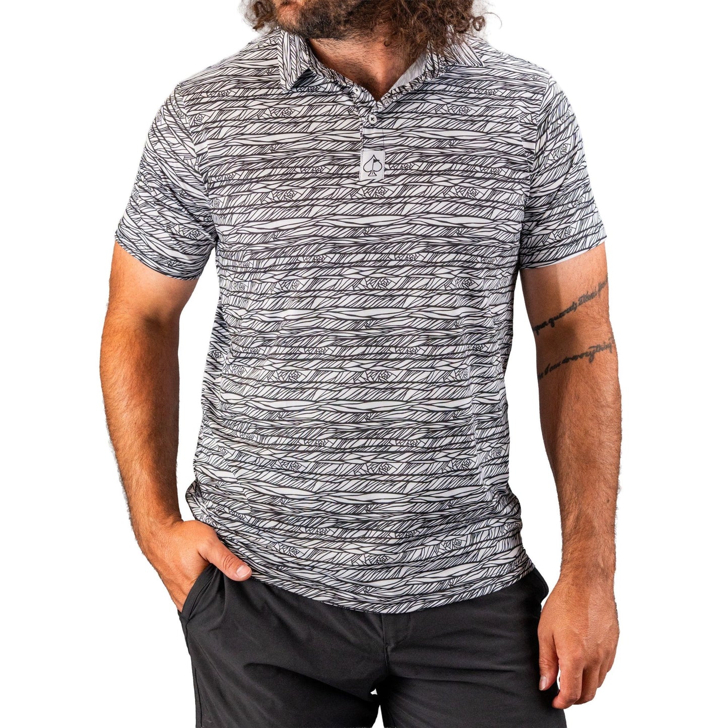 Polo Men- Fragment Black
