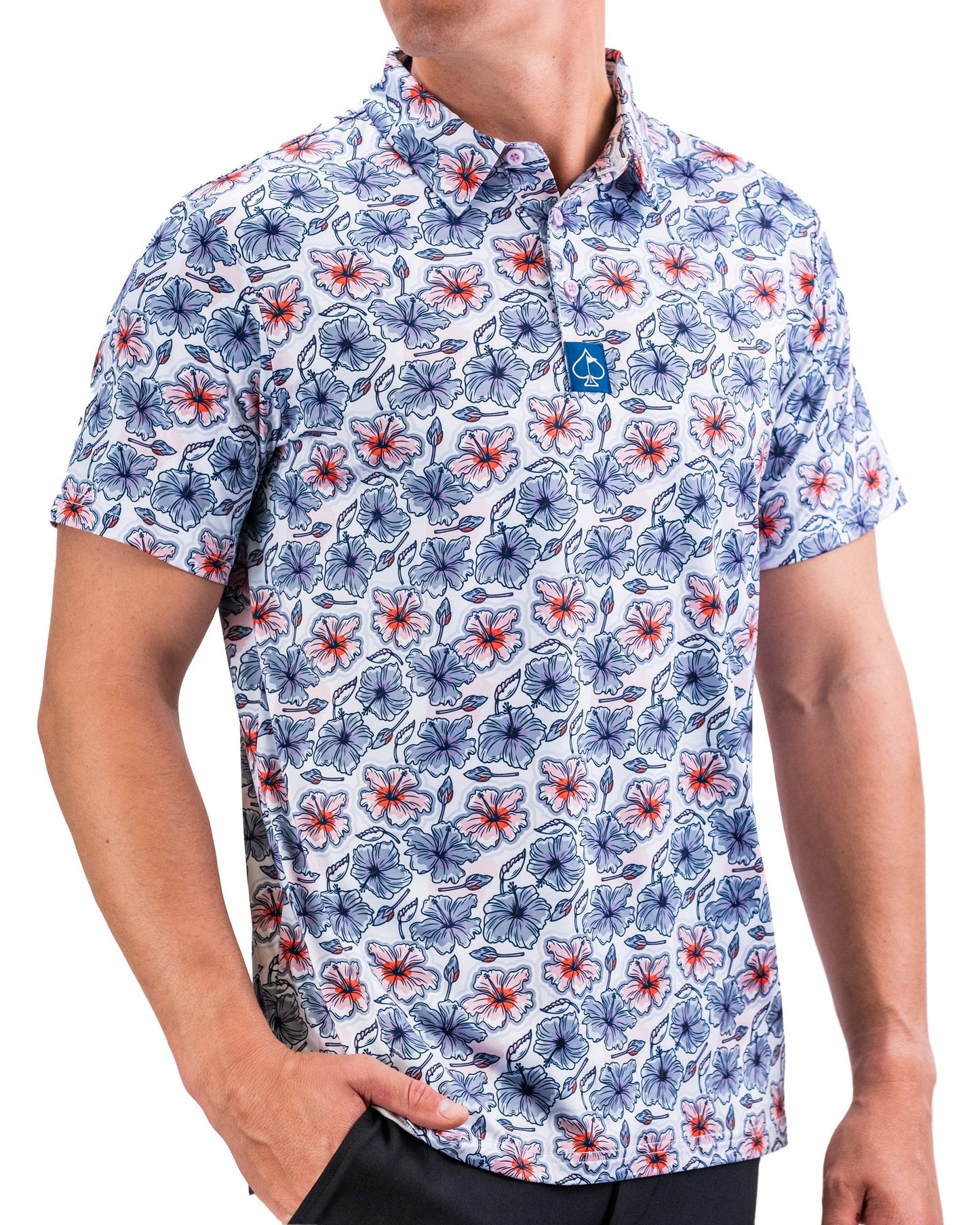 Polo Men- Hibiscus Harmony
