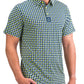 Polo Men- Houndstooth - Lime