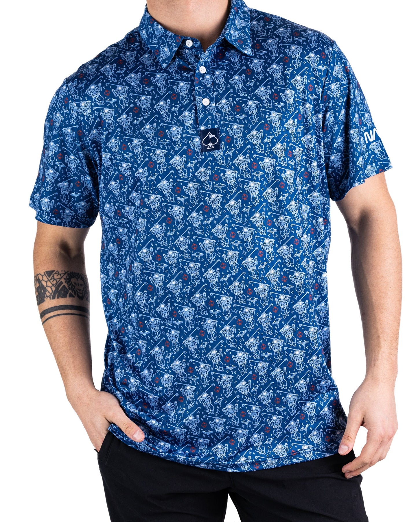 Polo Men- NASA Space Walker Blue
