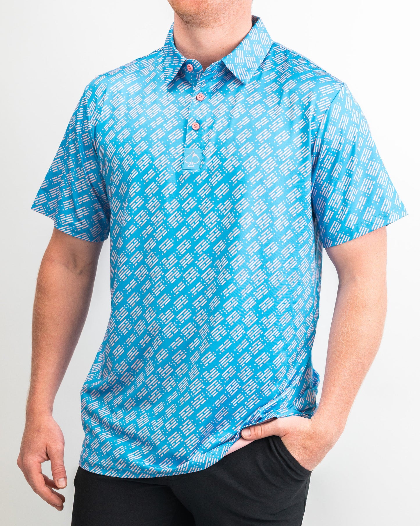 Polo Men- Skyline Dash - Blue
