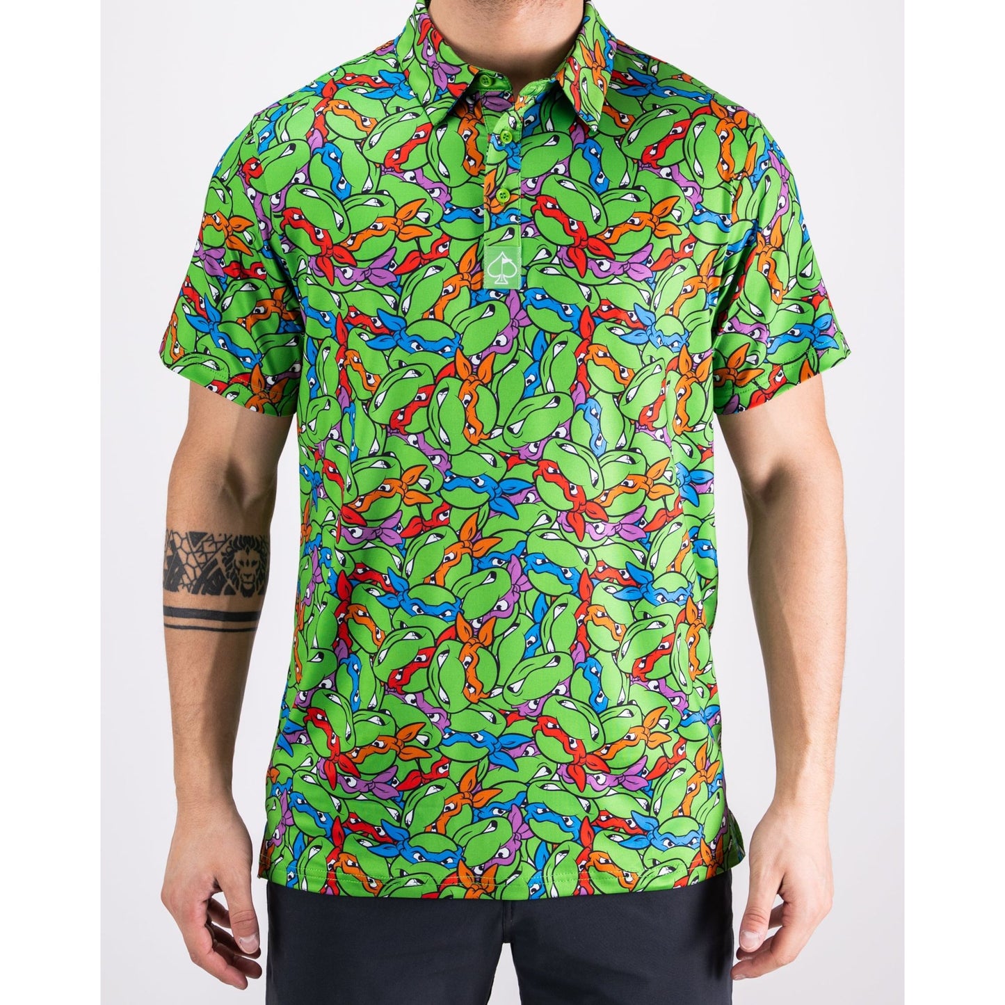 Polo Men- TMNT-Mean Green
