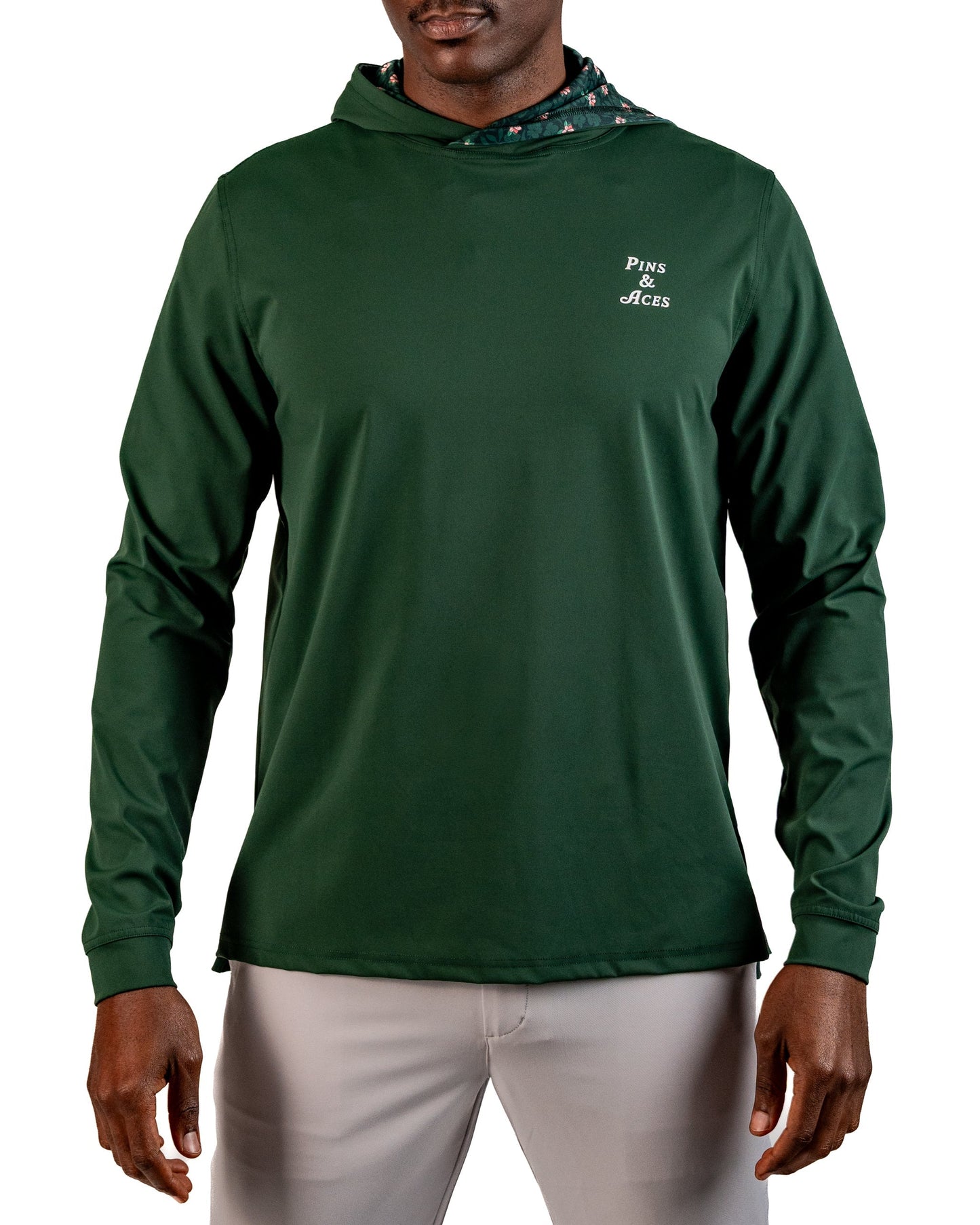 Performance Golf Hoodie Men- Dark Azalea