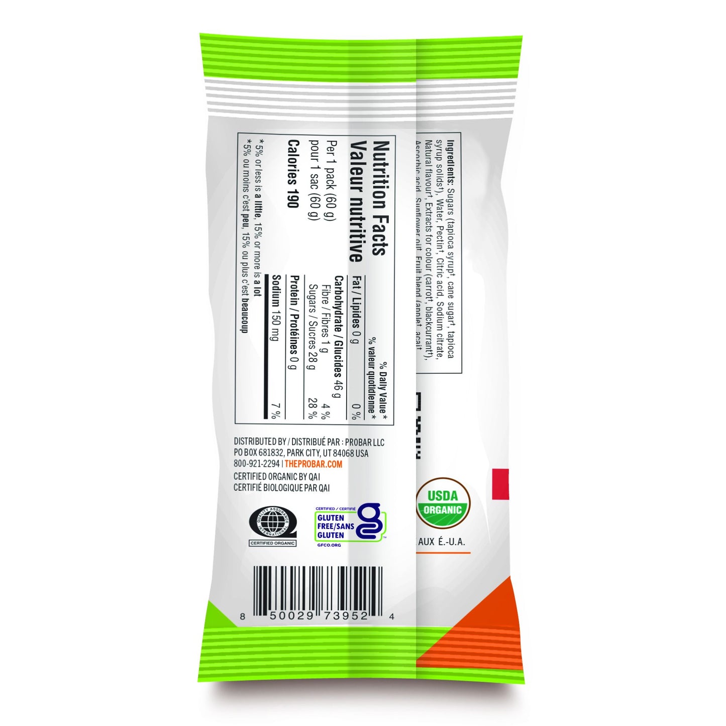 PROBAR BOLT BONBONS GÉLIFIÉS FRAISE (BOÎTE DE 12 UNITÉS)