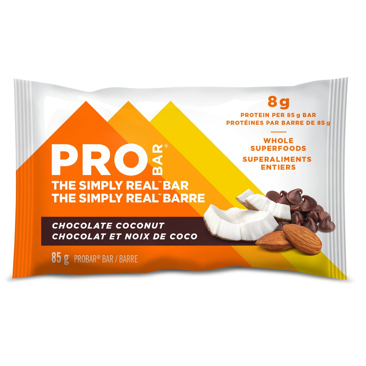 PRO BAR  WHITE-ORANGE 12 x 85g  