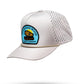 Perforated Rope Hat in Mourning Wood and Bone colors, featuring a stylish design with a rope band.