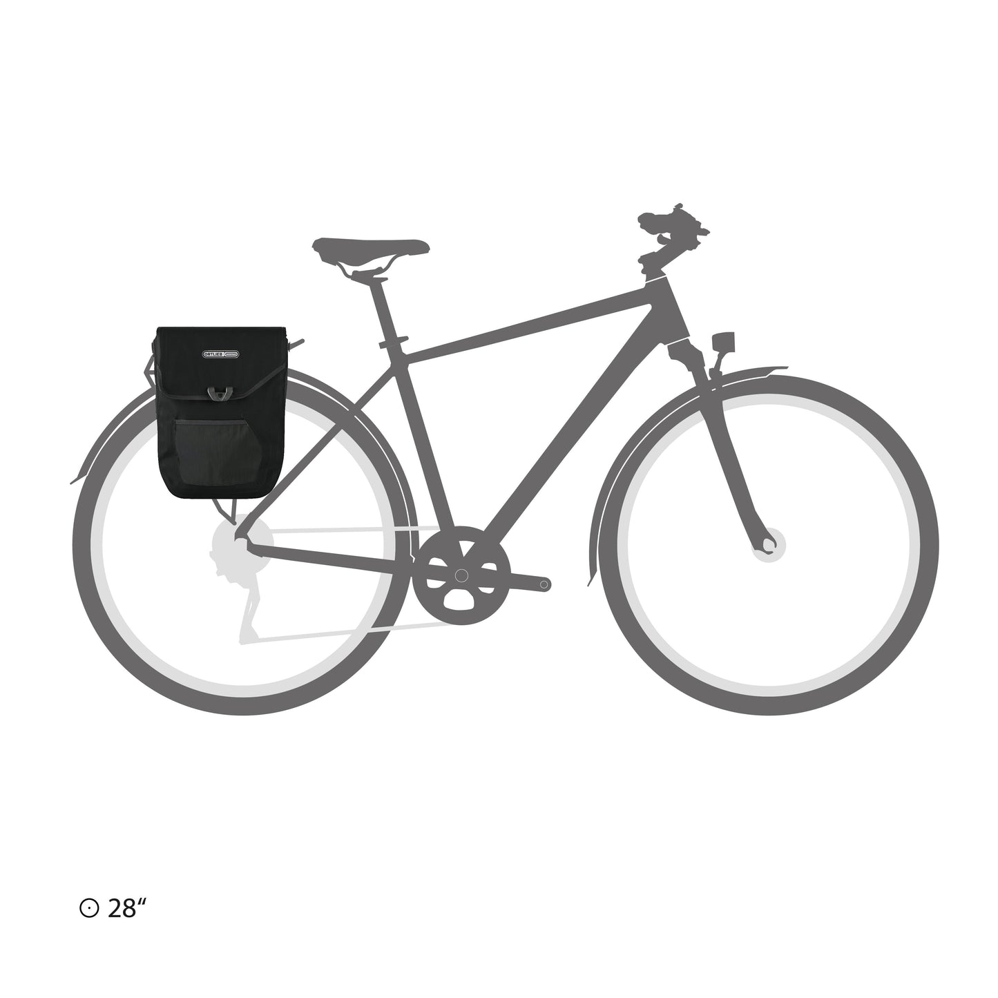 ORTLIEB PANNIER TOURING PEDAL MATE QL2.1 DARK SAND 16L