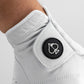 Premium Tour Glove in Ghost White with detailed stitching and breathable fabric design.