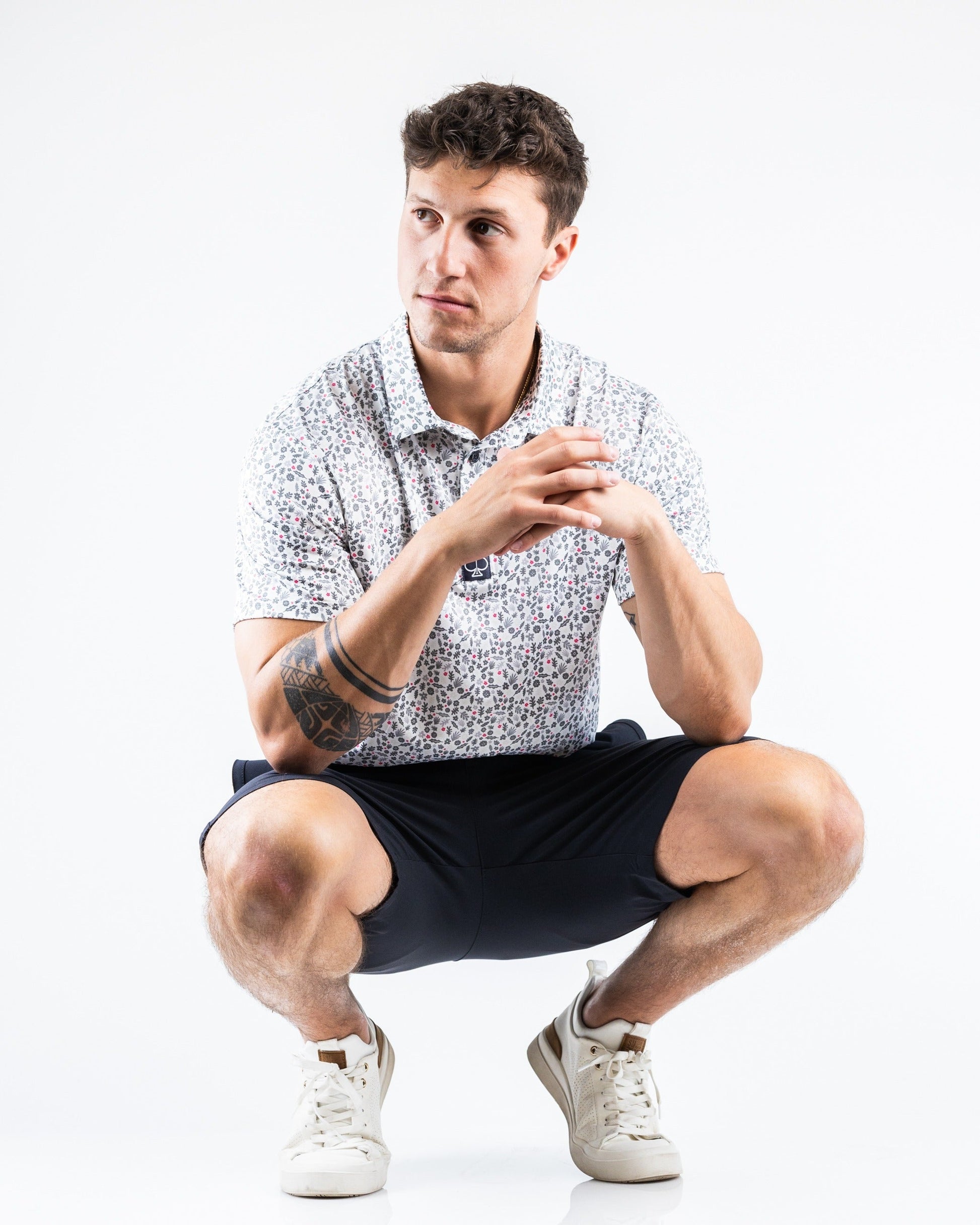 Black performance shorts designed for active wear, featuring a lightweight fabric and breathable construction.