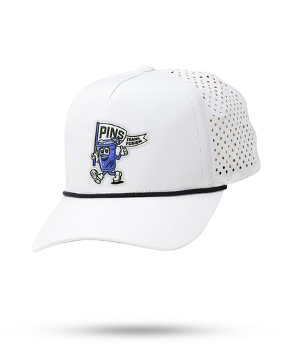 Perforated Rope Hat- Mr. Transfusion-White